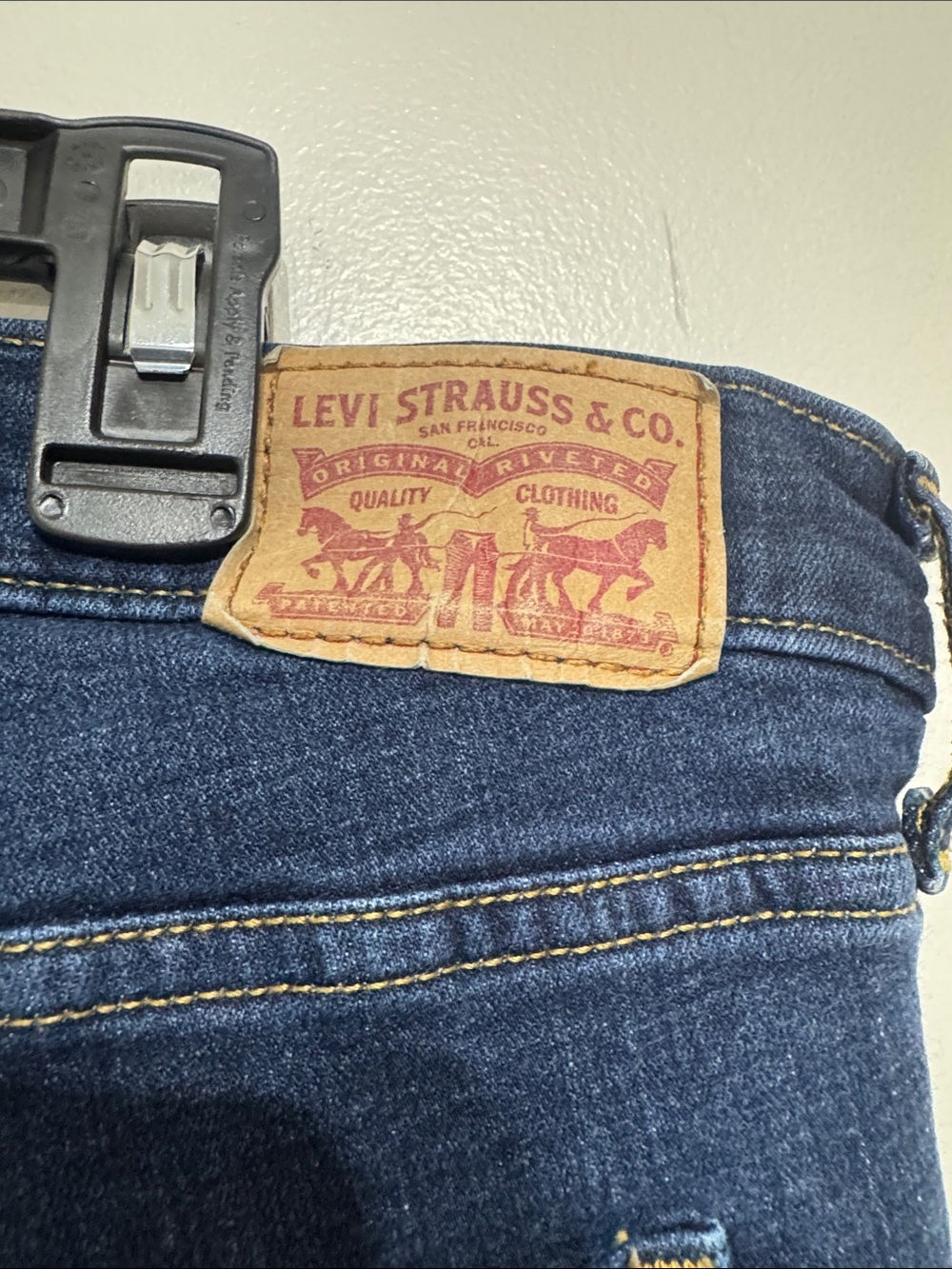 Levi's Indigo Straight Leg Jeans - Picture 3 of 5